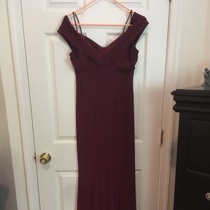 Maroon Floor length gown